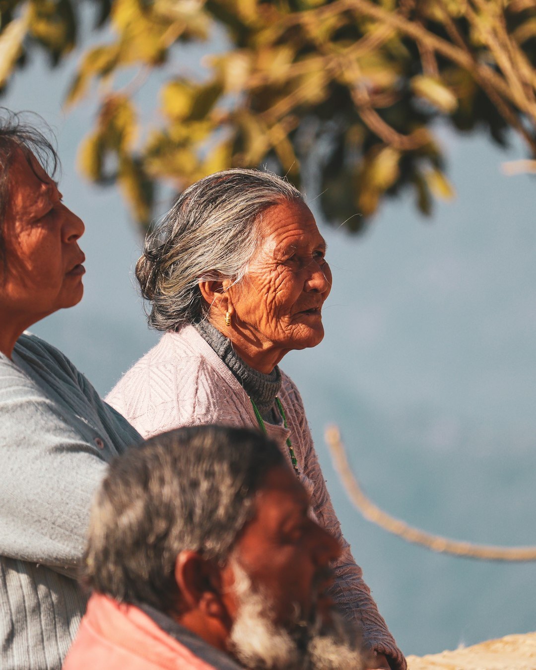 group of elderly people smiling