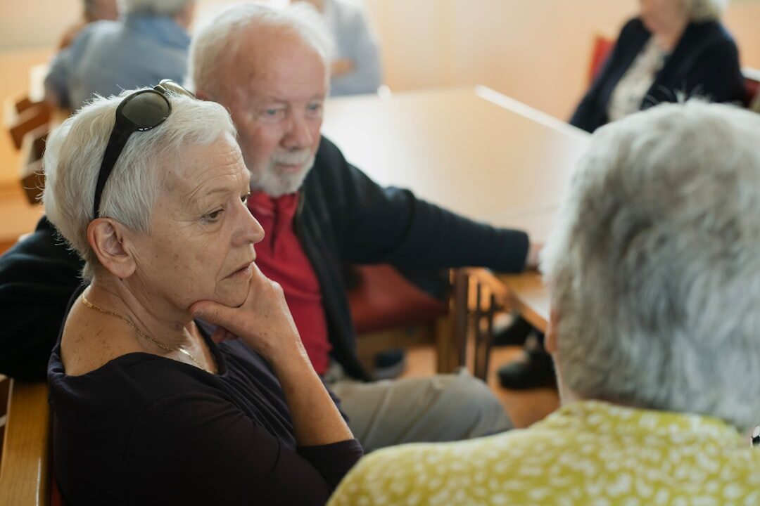 seniors sharing stories