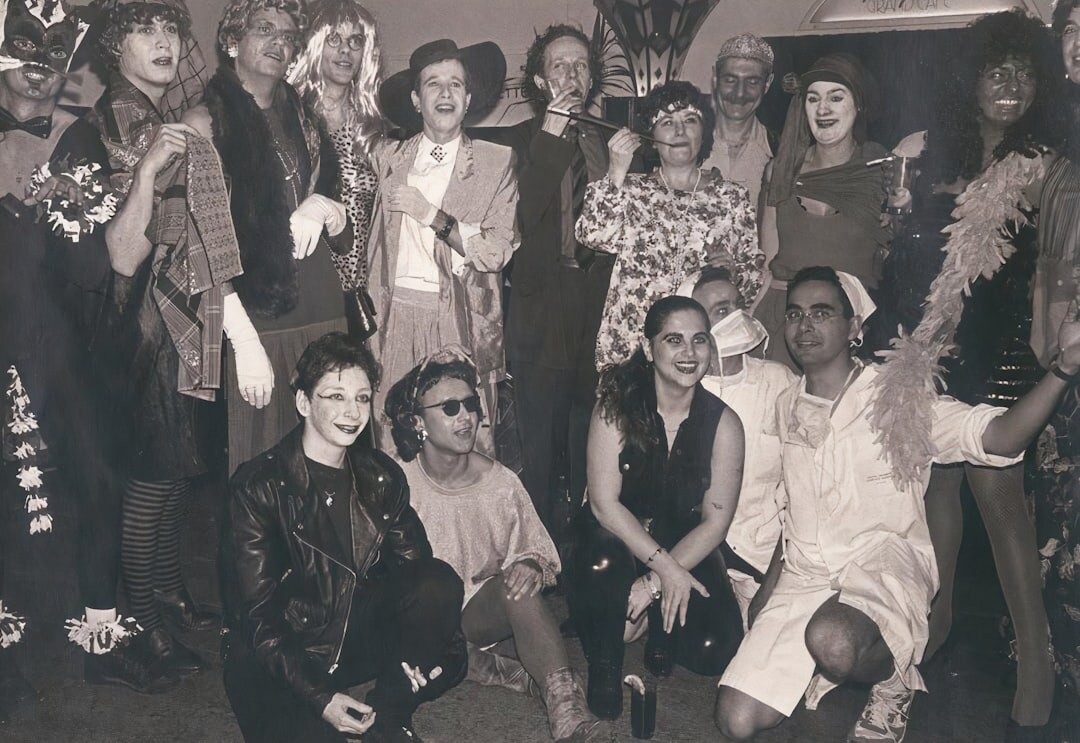 group of elderly at a party